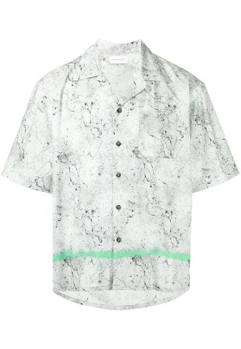 John Elliott stone-print short-sleeve cotton shirt - Toni neutri