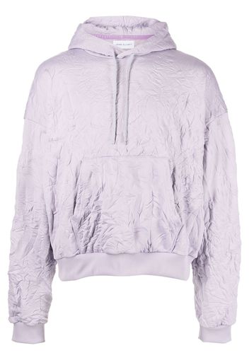 John Elliott Crinkled Terry Hoodie - Viola