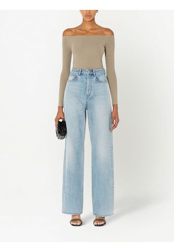 John Elliott Gemini off-shoulder top - Toni neutri