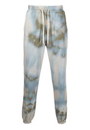 John Elliott Pantaloni sportivi con fantasia tie dye LA - Blu