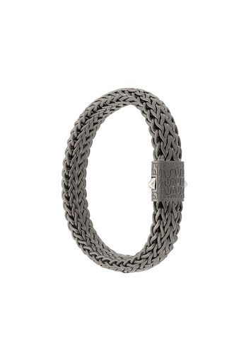 Bracciale Classic Chain in argento e rodio nero