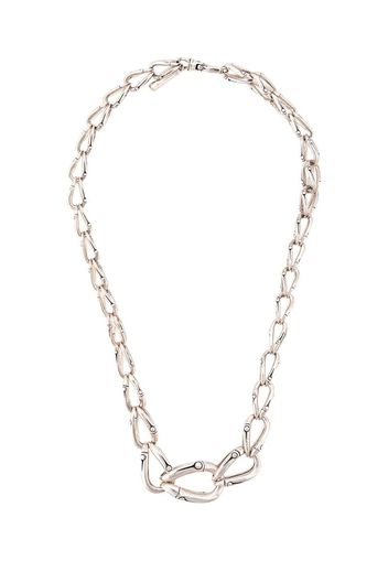 Collana Bamboo a catena in argento sterling