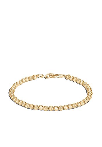 John Hardy 18kt yellow gold classic chain hammered beads bracelet - Oro