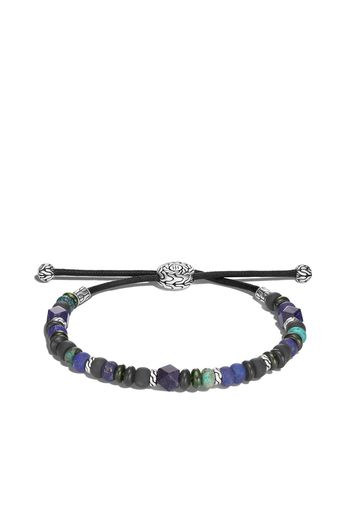 John Hardy Classic Chain silver beads pull through bracelet - Nero