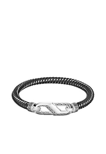 John Hardy Classic Chain Silver steel cord carabiner bracelet - Argento