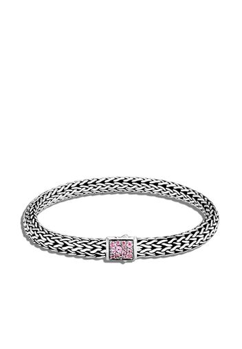 John Hardy "Bracciale a catena in argento sterling, zaffiro e tormalina"