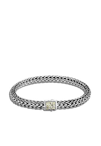 John Hardy "Bracciale a catena in argento sterling, zaffiro e peridoto"