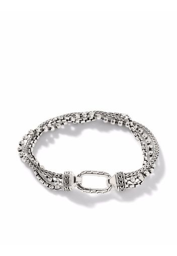 John Hardy Bracciale a catena classico con amuleto - Argento