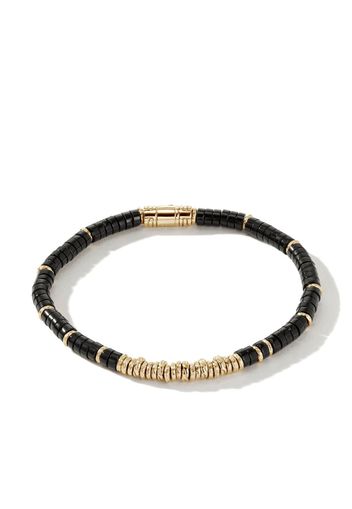 John Hardy Bracciale in oro giallo 14kt con perline di onice - Nero