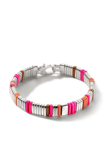 John Hardy Bracciale a catena con design color-block - Argento