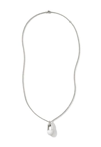 John Hardy sterling silver pebble pendant necklace - Argento