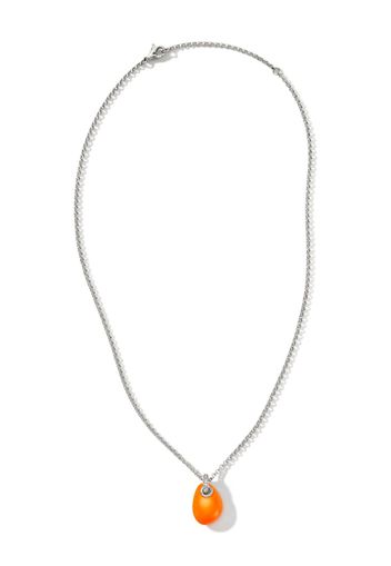 John Hardy sterling silver pebble pendant necklace - Argento