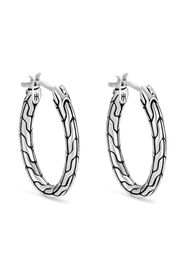 John Hardy silver Classic Chain hoop earrings - Argento