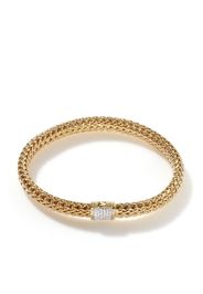 John Hardy Bracciale Classic Chain in oro giallo 18kt con diamanti