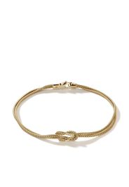 John Hardy 14kt yellow gold Manah 1.8mm double-row bracelet - Oro