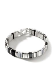 John Hardy Colourblock chain onyx bracelet - Argento