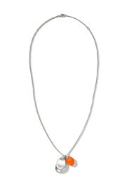 John Hardy sterling silver pebble pendant necklace - Argento