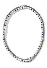 John Hardy sterling silver pearl wrap necklace - Argento