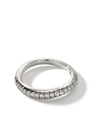 John Hardy Surf Pavé Band ring - Argento