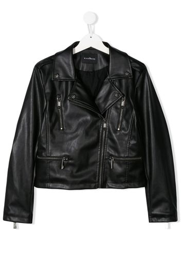 TEEN multi-pocket biker jacket