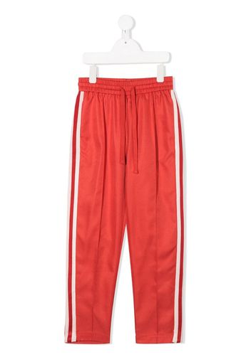 stripe detail track trousers