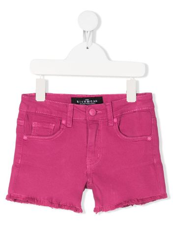 frayed denim shorts