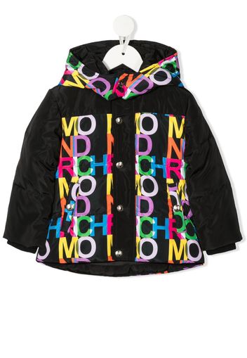 John Richmond Junior multicolour-print padded-jacket - Nero