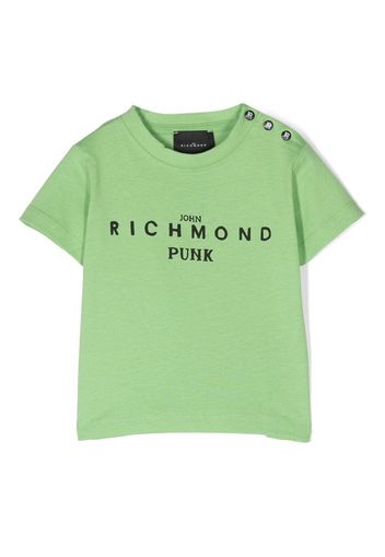 John Richmond Junior logo-print short-sleeve T-shirt - Verde