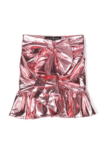 John Richmond Junior draped-design mini dress - Rosa