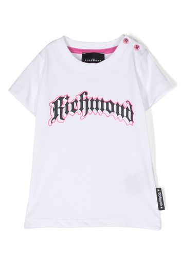 John Richmond Junior logo-print cotton T-shirt - Bianco