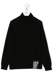 JOHN RICHMOND JUNIOR Maglione con logo - Nero