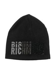 John Richmond Junior embroidered-logo knitted beanie - Nero