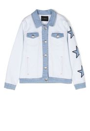 John Richmond Junior Giacca denim con ricamo - Blu