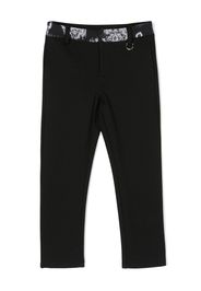 John Richmond Junior printed-waist trousers - Nero