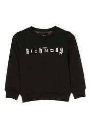 John Richmond Junior logo-print cotton sweatshirt - Nero