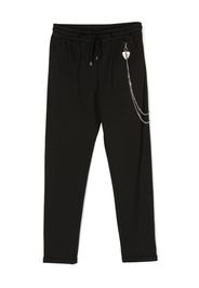 John Richmond Junior Pantaloni sportivi con logo - Nero