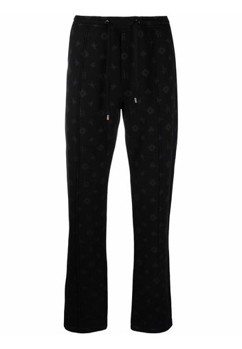 John Richmond jacquard straight-leg trousers - Nero