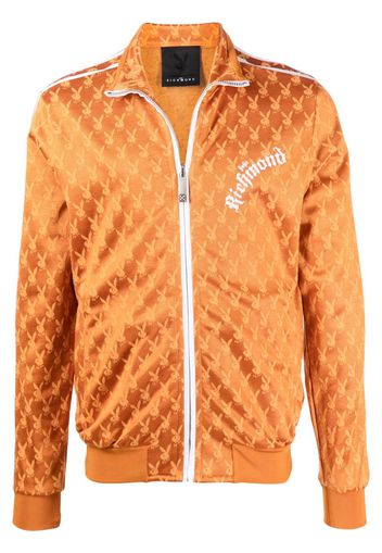 John Richmond chest logo-print jacket - Arancione