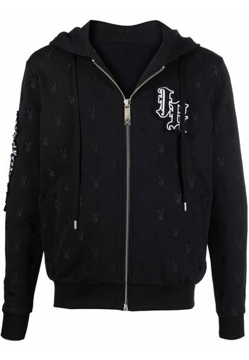 JOHN RICHMOND logo-print hoodie - Nero