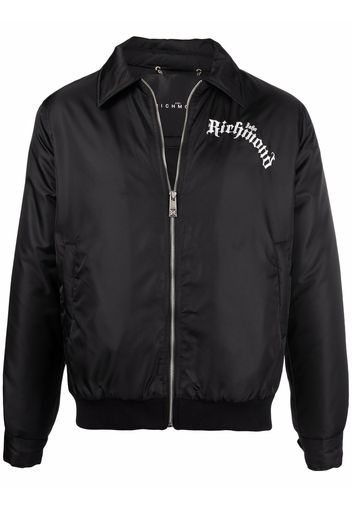 John Richmond Bomber con ricamo - Nero