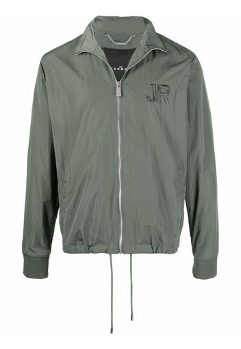 John Richmond embroidered-logo lightweight jacket - Verde