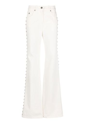 John Richmond Jeans a gamba ampia - Bianco