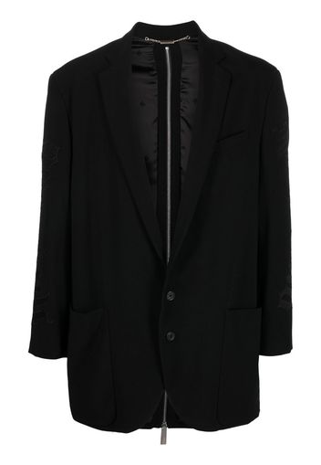 John Richmond Blazer con zip - Nero