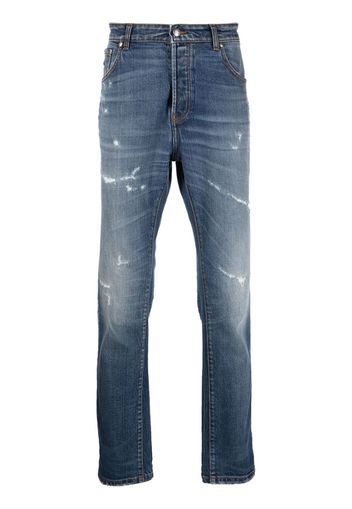 John Richmond Jeans dritti con vita media - Blu