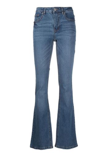 John Richmond high-rise flared jeans - Blu