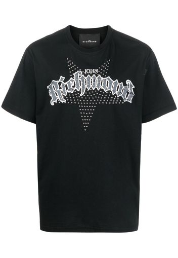 John Richmond T-shirt con stampa - Nero