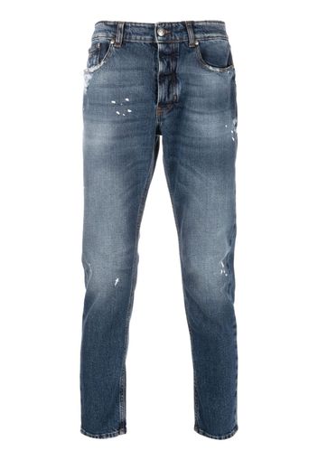 John Richmond Jeans skinny con effetto vissuto Lou - Blu