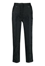 John Richmond Pantaloni dritti con motivo jacquard - Nero