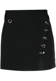 John Richmond hoop-detail mini skirt - Nero