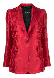 John Richmond Blazer monopetto con stampa - Rosso